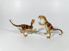 Safari Ltd Dinosaur Toy Carnegie Collection Fighting Dilophosaurus Pair Rare 199