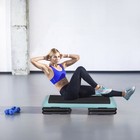 43   Exercise Aerobic Step Platform Adjustable Fitness Stepper W 4 Risers Green