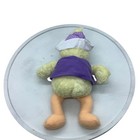 Vtg Eden Toys Plush Yellow Duck Chick Stuffed Animal 10  With Purple Hat   Vest