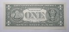  1 Dollar Ink Bleed Through Error Seal Printed Low Uncirculated Note