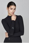 Yagya Airtech Black Ventilated Equestrian Top Mockneck Small