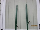 2 Vintage Green Painted Wood Boat Oars 82  Wooden Canoe Paddles Lake Beach Decor