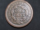 1854 Large Cent   Braided Hair   Free Shipping