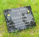 Engraved Personalised Granite Memorial Plaque Gravestone Grave Marker Headstone