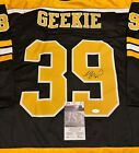 Morgan Geekie Boston Bruins Autographed Signed Black Style Jersey Xl Coa-jsa