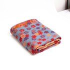 100  Pure Boiled Merino Wool Reversible Extra Soft Hand Knitted Blanket Throw