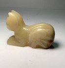 Hand Carved  Cream Quartz Figurine - Natural Stone Sculpture  Unique Collectible