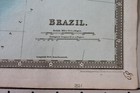 Brazil 1831 Original Hand Colored Atlas Map Henry Teesdale 14 By 18 Inches