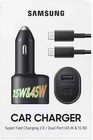    original Brand New Samsung 45w 2 Port Super Fast Charging Dual Car Charger With