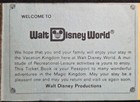 Disney Ticket Book 8 Adventures In The Magic Kingdom A Thru E Attractions 1975