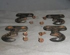 4 Cast Iron Antique Singer 27 66 Vs2 Treadle Sewing Machine Drawer Frame Hooks