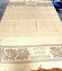Vintage Rare  battle Creek Sanitarium  Wool Blanket 72   x48    Dr  Kellogg Nice
