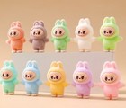 10pcs Mini Series Flocking Figures     4cm Cute Gift Diy Decor Toys Kawaii