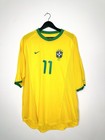 Brazil 2000 Home Jersey Rom  rio  11 Size Xl Nike Soccer Football Vintage Rare