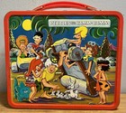 1971 Aladdin The Flintstones Pebbles   Bamm Bamm Metal Lunchbox And Thermos