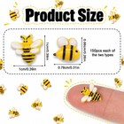 300 Pcs Mini Resin Bees Decor Cute Tiny Bee Figurines 1cm 0 4inch