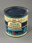 Vtg Philip Morris Bond Street Pipe Tobacco Round Key Wind 10 Oz  Tin Richmond Va