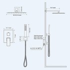 Luxury Shower Faucet Set Rainfall Shower Head Combo System With Mixer Valve Kit