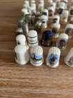 Lot Of 65- Vintage Porcelain China Metal English Royalty Floral Thimbles