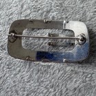 Antique Silver-tone Engraved Belt Buckle With Floral Design Vintage Western