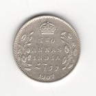 1907  c  British India Silver 2 Annas
