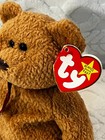 1996 Original Ty Beanie Baby - Curly The Bear Plush Stuffed Animal Toy W tag