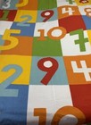 Ikea Twin Cotton Duvet Cover Reversible Bright Numbers White Background Kids