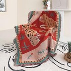  Boho Throw Blanket For Bed 50   60inch Woven Blanket Cotton Polyester 