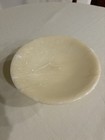 Vintage Alabaster Marble Stone Pedestal Bowl Compote Neoclassical Decor 