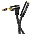 3 5mm Male To Female Extension Stereo Audio Cable 1 5 Ft  Audio Extension Cab   