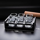 6-pack Shot Glasses Set And Holder - 2 Oz Cool Tequila Glasses With Heavy