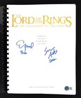 Elijah Wood   Sean Astin Lord Of The Rings Signed Movie Script Bas Witnessed