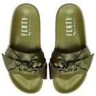 Fenty By Rihanna Puma Bow Slides Green Olive Branch Women New