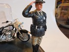 Motorcycle  Fhp 1 18 With Police Officer On Ceremonial Uniform  a   Hand Made