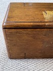 Antique 1889 Oak Singer Sewing Machine Folding Wood Puzzle Box With Accessories