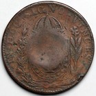 1831-b  Brazil 40 Reis Counterstamped On 80 Reis