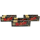 Raw Black 1 1 4 79mm Ultra Thin Unrefined Rolling Papers 6 Packs 300 Leaves