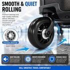 76mm Luggage Wheel Replacement Suitcase Wheels 76x24mm 40mm Axle Repair Kit