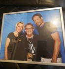 The X-files Chicago Wizard World 2016 Fan Photo Signed  Mulder Scully  Framed