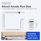 44  Flexible Magnesium Anode Rod  Hot Water Heater Anode Rod 3 4  Npt Thread    