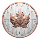 2025 Canada  20 Ultra High Relief  1 Oz Silver Maple Leaf With Rose Gold Plating