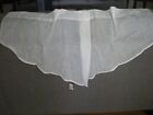 Crushed Voile Ascot White Valances - 51  Wide X 20  Long