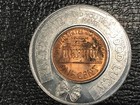 Encased Coin Au unc 1970 D Lincoln Cent Merchants Co Op Bank Boston Mass-nov143