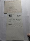 Winston Churchill Signed Letter     10 Downing Street Prime Minister   Envelope