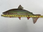 Vintage Winchester Fishing Lures Die Cut Advertisement Trout Fish Sign