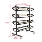 Paper Roll Holder Dispenser Rack 8 Rolls 36  Craft  Gift Wrap   Art Kraft Rolls