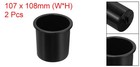 2 Pcs Poker Table Cup Holder Insert For Sofa Boat Car Black
