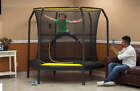 Jumpking 7 5-foot Trampoline  With Enclosure  Black yellow new