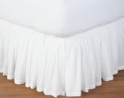 Solid White Split Corner Ruffle Bed Skirt 700 Tc Cotton All Size Drop Sale