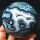 Rare 395 6g Natural Polished Colorful Agate Crystal Ball Geode Healing A4991